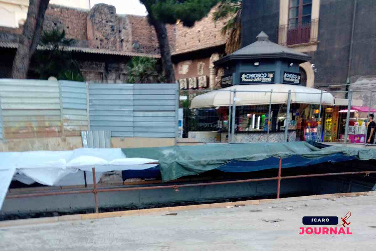 Piazza della Borsa archeologia preventiva - IcaroJournal