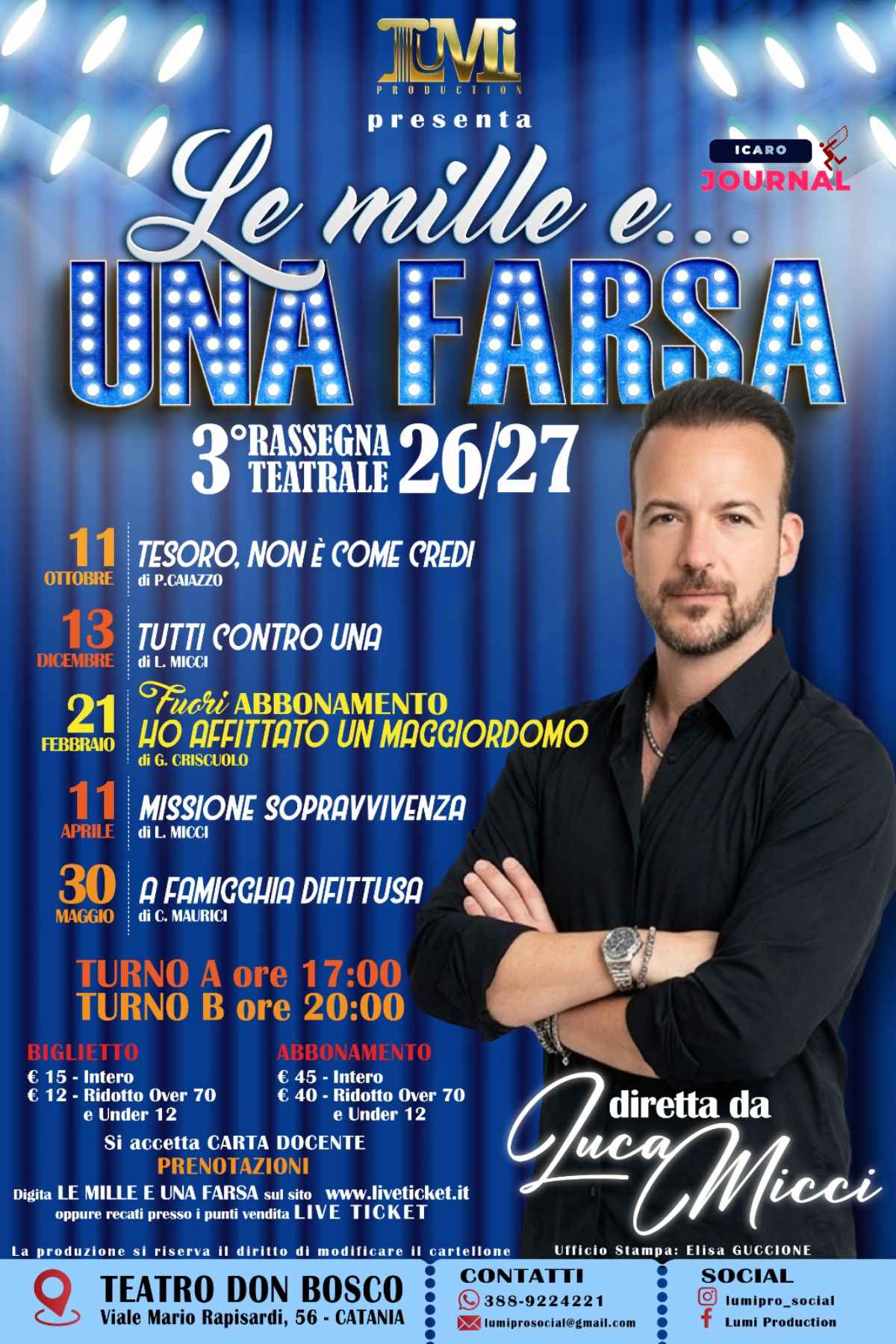 Teatro Don Bosco Le Mille e una farsa - IcaroJournal