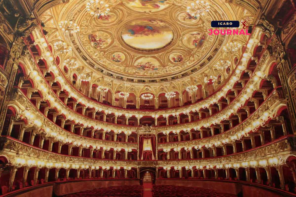 Tommaso Ottieri, Opera Catania, 2026, olio su tavola, 135x180 cm © Martina AmmaturoCatania incandescente di Tommaso Ottieri - IcaroJournal