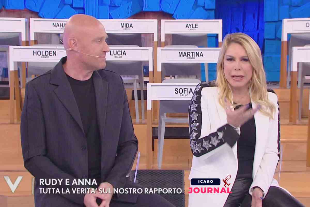 Amici scontro Rudy Zerbi vs Anna Pettinelli (IcaroJournal.com)