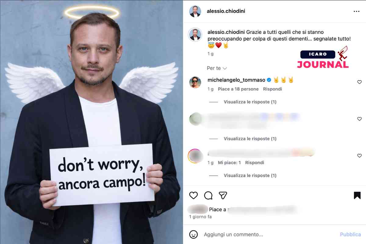 Alessio Chiodini morto fake news - IcaroJournal