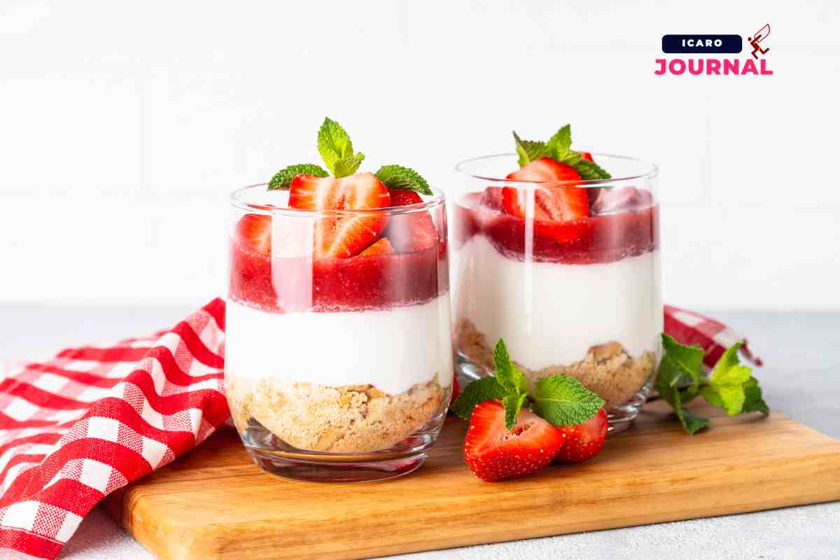 Cheesecake al bicchiere, con questa non sbagli mai, puoi mettere anche le fragole