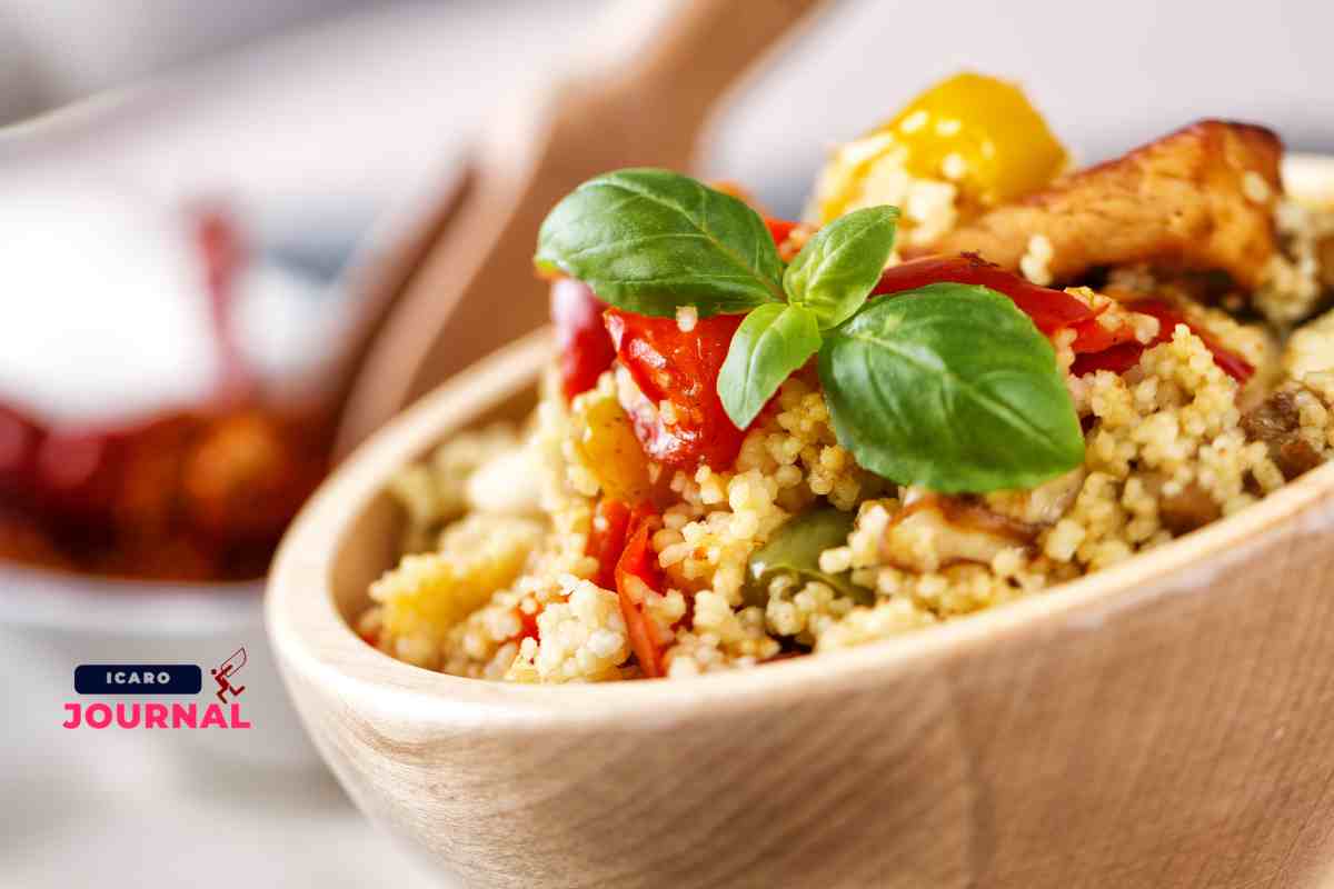 Cous cous con soli peperoni, stasera si sta leggeri ma si mangia come al ristorante