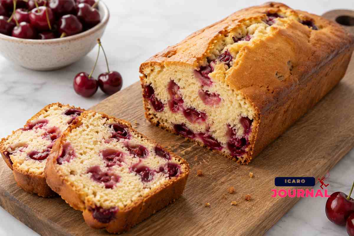 Torta con un pugno di ciliegie- IcaroJournal