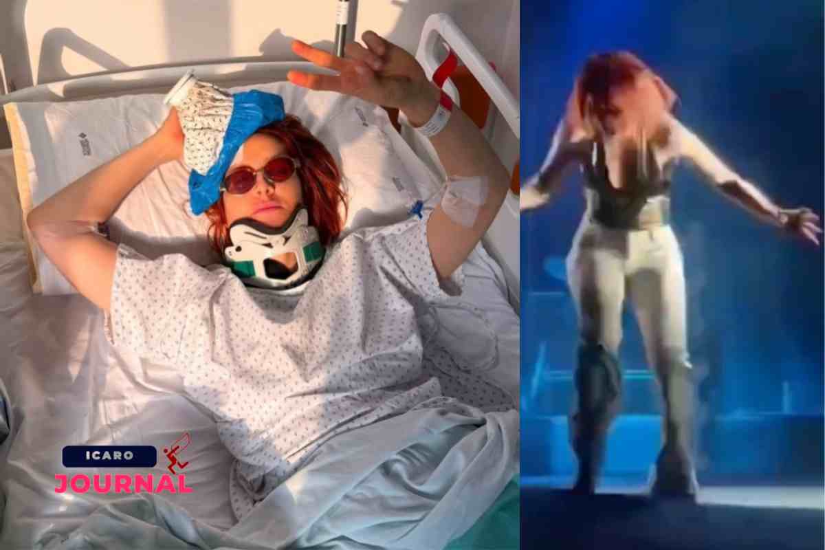 Noemi caduta dal palco video - IcaroJournal