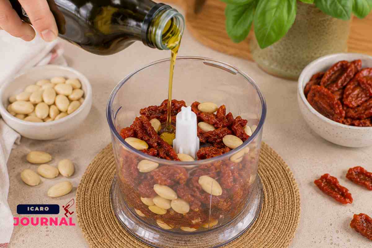 Pasta con pesto di pomodori secchi - IcaroJournal